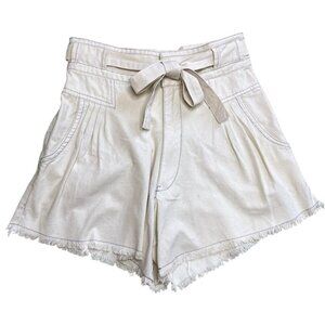 FREE PEOPLE One Penny Paperback Shorts in Cream - Size 0